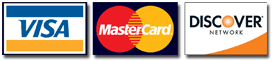 Visa, MasterCard, Discover